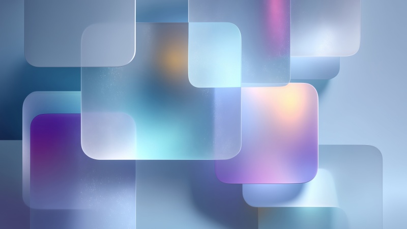 abstract glass wallpaper, clear tiles, translucent patterns, background for desktop wallpaper (horizontal)