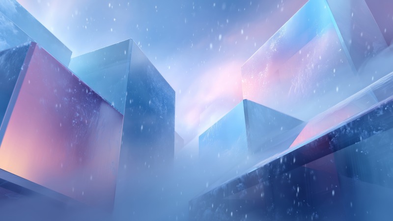 abstract crystals wallpaper, spectrum art, artistic textures, background for desktop wallpaper (horizontal)