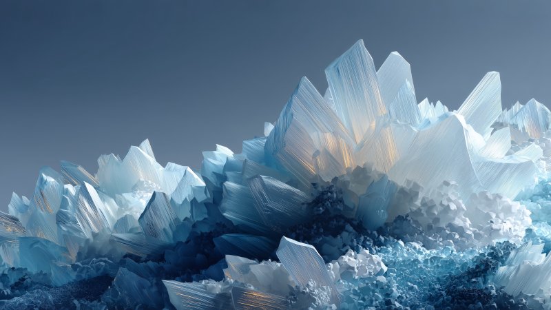 abstract crystals wallpaper, spectrum art, visual texture, background for desktop wallpaper (horizontal)