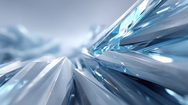 crystalline abstract wallpaper, faceted, rainbow spectrum, background for desktop wallpaper (horizontal)