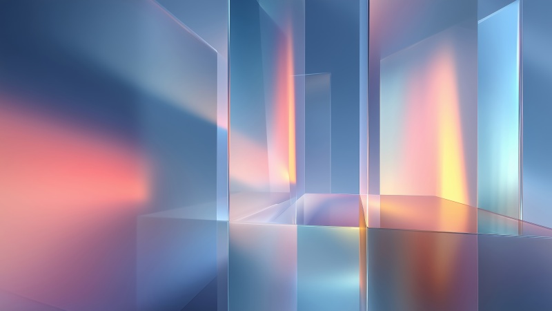 crystalline abstract wallpaper, faceted, colorful gradients, background for desktop wallpaper (horizontal)