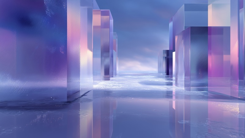 crystalline abstract wallpaper, faceted, visual texture, background for desktop wallpaper (horizontal)