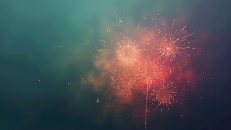 2026 wallpaper, party decorations, holiday traditions, background for desktop wallpaper (horizontal)