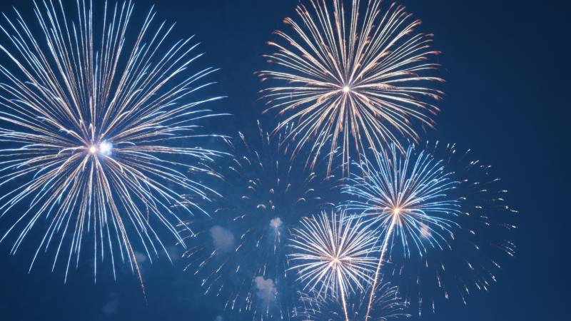 2026 wallpaper, celebration lights, holiday traditions, background for desktop wallpaper (horizontal)