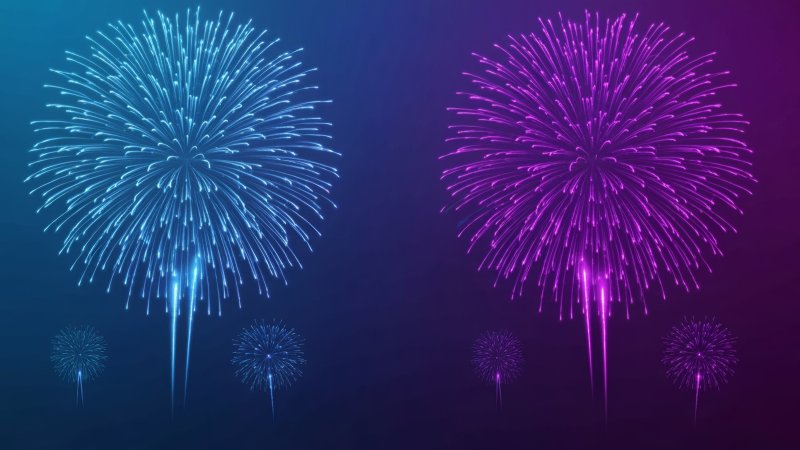 fireworks wallpaper, countdown, ringing in the new year, background for desktop wallpaper (horizontal)