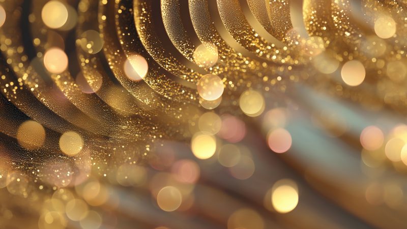 sparkling champagne wallpaper, shimmering lights, festive celebrations, background for desktop wallpaper (horizontal)
