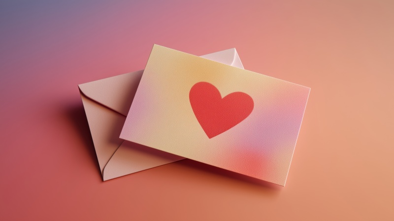 heartfelt message wallpaper, love note, romantic gift, background for desktop wallpaper (horizontal)