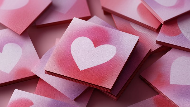 sweet gesture wallpaper, heartfelt message, greeting card, background for desktop wallpaper (horizontal)