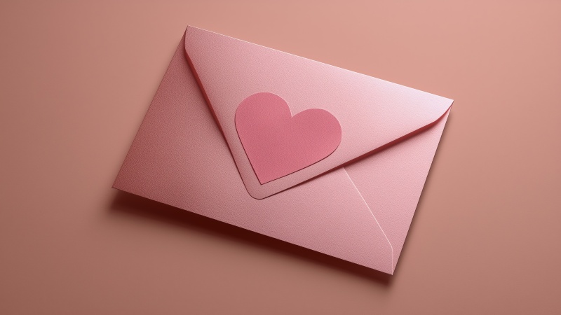 paper art wallpaper, diy valentine, heartfelt message, background for desktop wallpaper (horizontal)