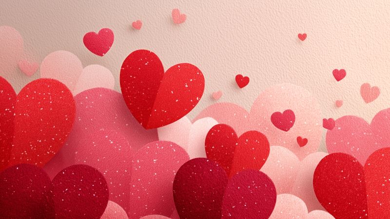 sweet gestures wallpaper, heartfelt gifts, love symbols, background for desktop wallpaper (horizontal)