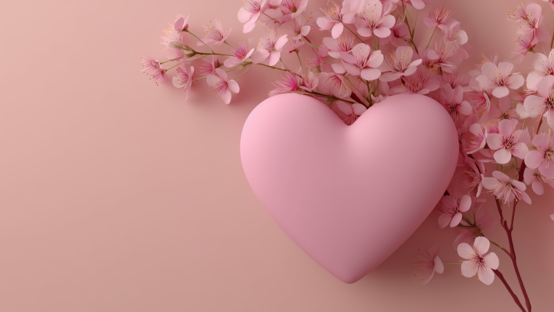 valentine gift wallpaper, heartfelt message, pastel hearts, background for desktop wallpaper