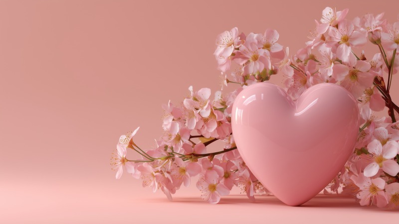 romantic flowers wallpaper, heart gifts, valentine gift, background for desktop wallpaper