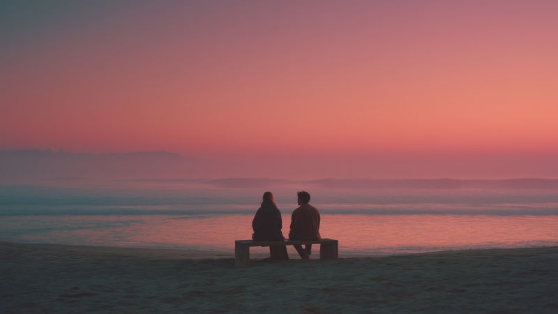 bliss wallpaper, natures embrace, love by the shore, background for desktop wallpaper