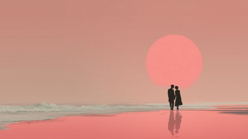 warm sun wallpaper, summer vibes, intimate moments, background for desktop wallpaper