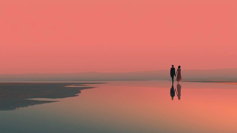 intimate moments wallpaper, beautiful horizon, ocean sunset, background for desktop wallpaper
