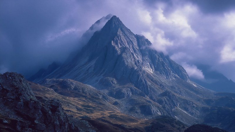 mountain view wallpaper, serenity, meditation, background for desktop wallpaper (horizontal)