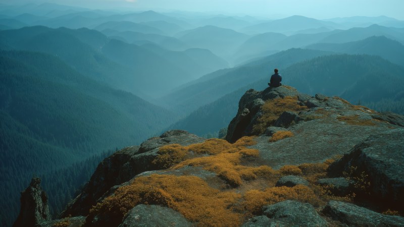 rugged terrain wallpaper, mountain landscape, rustic mountains, background for desktop wallpaper (horizontal)