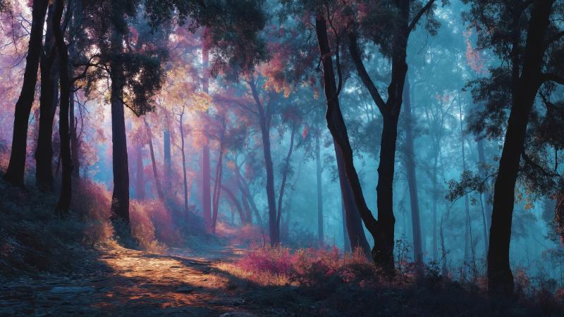 sunbeams wallpaper, nature wonder, peaceful escape, background for desktop wallpaper (horizontal)