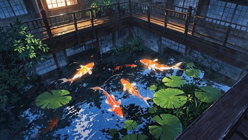 tranquil water wallpaper, mindfulness imagery, peaceful scene, background for desktop wallpaper (horizontal)