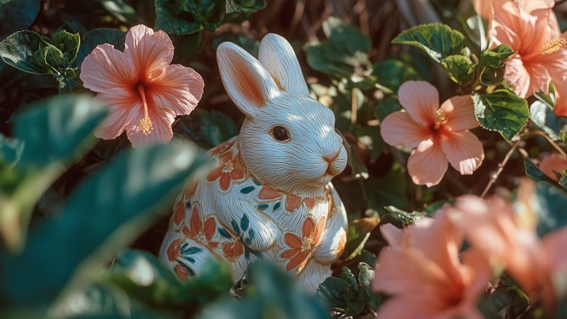 egg hunt wallpaper, holiday crafts, bunny, background for desktop wallpaper