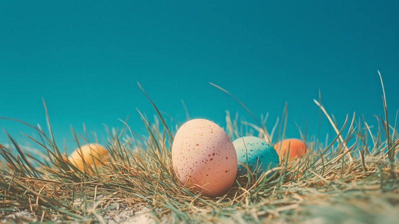 holiday crafts wallpaper, creative projects, easter eggs, background for desktop wallpaper