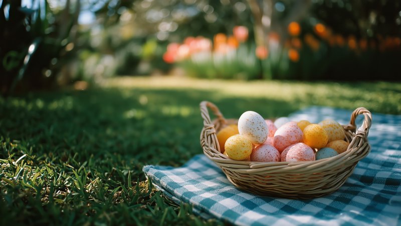 picnic wallpaper, seasonal activities, egg hunt ideas, background for desktop wallpaper