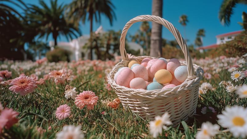 nature setting wallpaper, seasonal crafts, vibrant flowers, background for desktop wallpaper