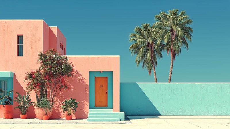 tranquil beach wallpaper, bright horizon, dreamy aesthetic, background for desktop wallpaper