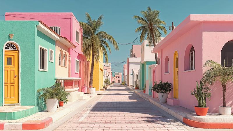 sunny skies wallpaper, ocean breeze, scenic landscape, background for desktop wallpaper