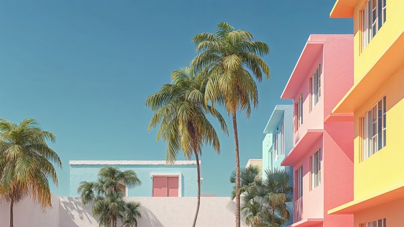 seaside escape wallpaper, vacation aesthetic, tranquil beach, background for desktop wallpaper