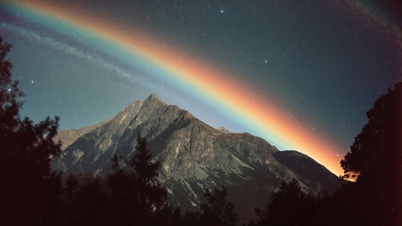 rainbow mountains wallpaper, prism, outdoor photography, background for desktop wallpaper (horizontal)