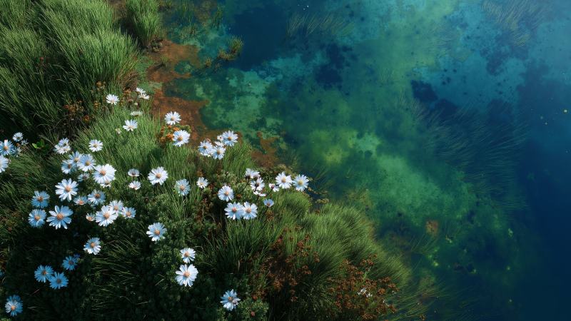 flower arrangement wallpaper, wildflower fields, spring beauty, background for desktop wallpaper