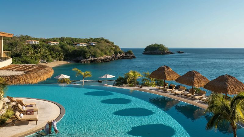 Mexico wallpaper, travel, tourism, background for desktop wallpaper (horizontal)