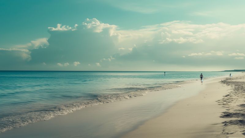 Cancun wallpaper, ocean, resort, background for desktop wallpaper (horizontal)