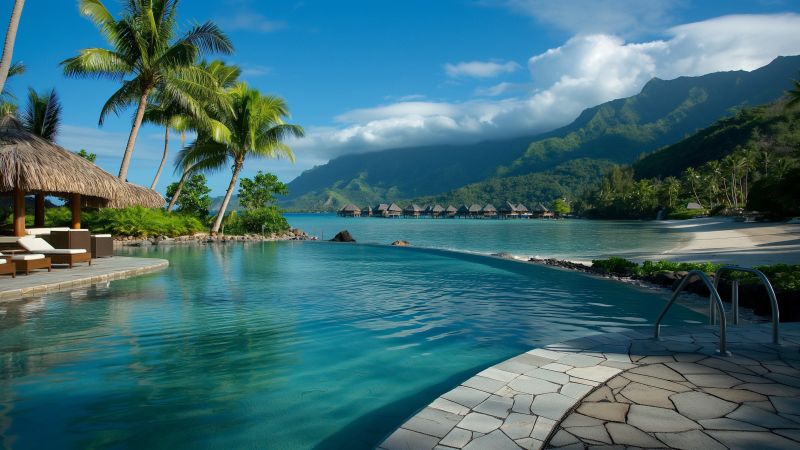 travel wallpaper, beach, getaway, background for desktop wallpaper (horizontal)