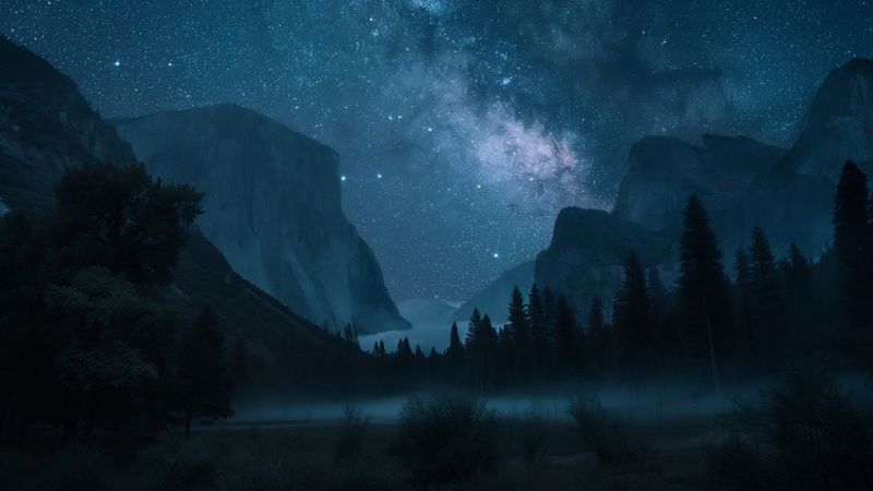 Yosemite wallpaper, stars, wallpaper, background for desktop wallpaper (horizontal)