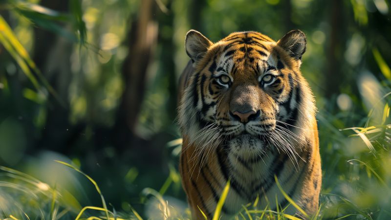 tiger wallpaper, cute animals, big cats, background for desktop wallpaper (horizontal)