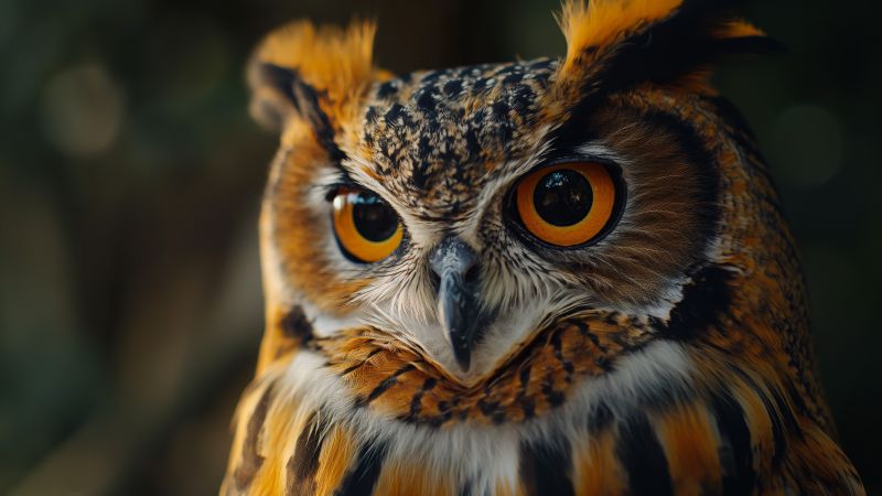 owl wallpaper, gaze, vision, background for desktop wallpaper (horizontal)