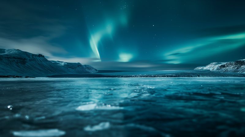 Iceland wallpaper, sky, landscape, background for desktop wallpaper (horizontal)