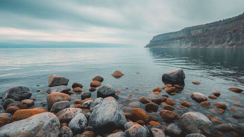 Baikal wallpaper, shore, nature, background for desktop wallpaper (horizontal)