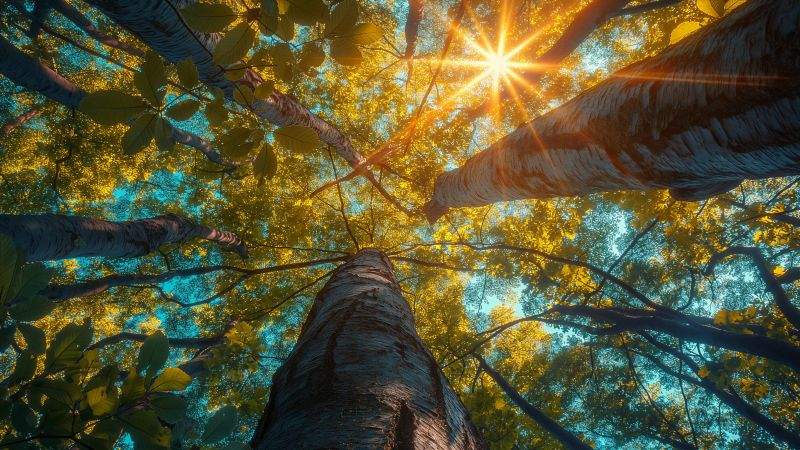 Trees wallpaper, branches, nature, background for desktop wallpaper (horizontal)