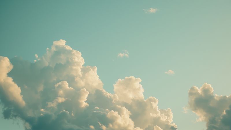 Clouds wallpaper, sky view, atmospheric, background for desktop wallpaper (horizontal)