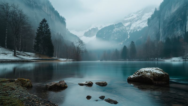 Switzerland wallpaper, river, scenic, background for desktop wallpaper (horizontal)