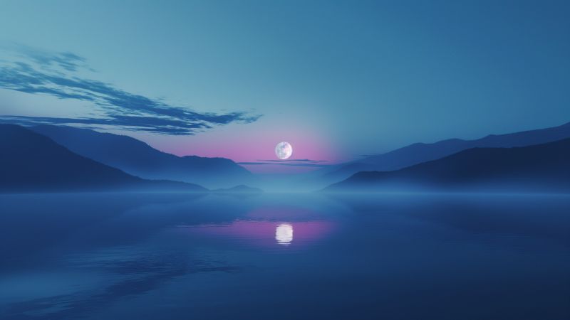 River wallpaper, sea, palms, background for desktop wallpaper (horizontal)