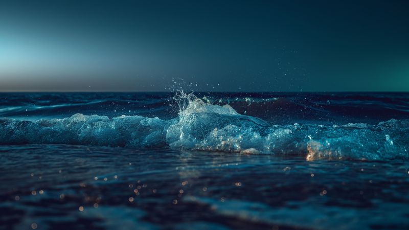 Sea wallpaper, ocean, coastline, background for desktop wallpaper (horizontal)