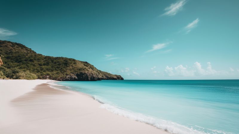 Hermitage bay wallpaper, stunning shorelines, best beaches, background for desktop wallpaper (horizontal)