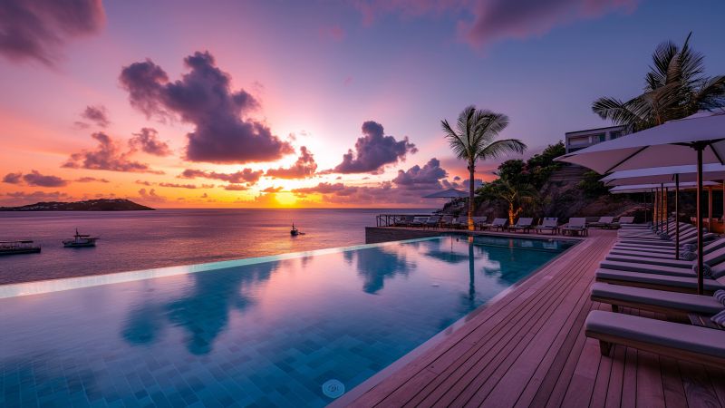 St Barth wallpaper, travel, high resolution, background for desktop wallpaper (horizontal)