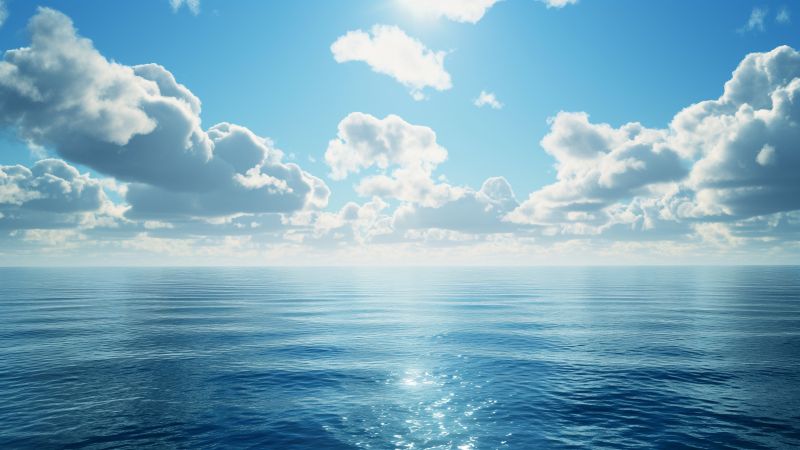 Sea wallpaper, Ocean, Island, background for desktop wallpaper (horizontal)