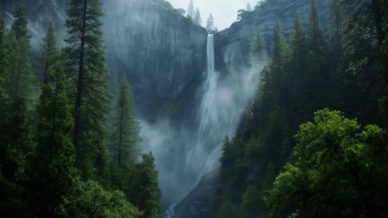 Yosemite wallpaper, California, tourism, background for desktop wallpaper (horizontal)