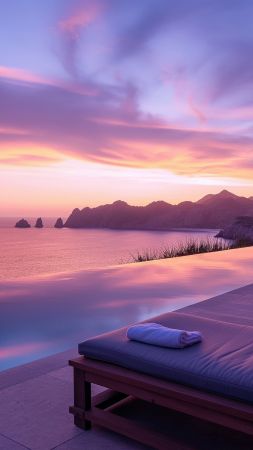 Cabo San Lucas wallpaper, sunset, resort, background for mobile wallpaper (vertical)